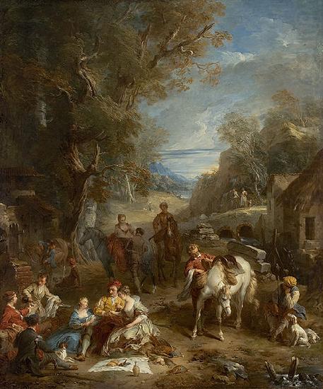 hunt lunch, Francois Lemoyne